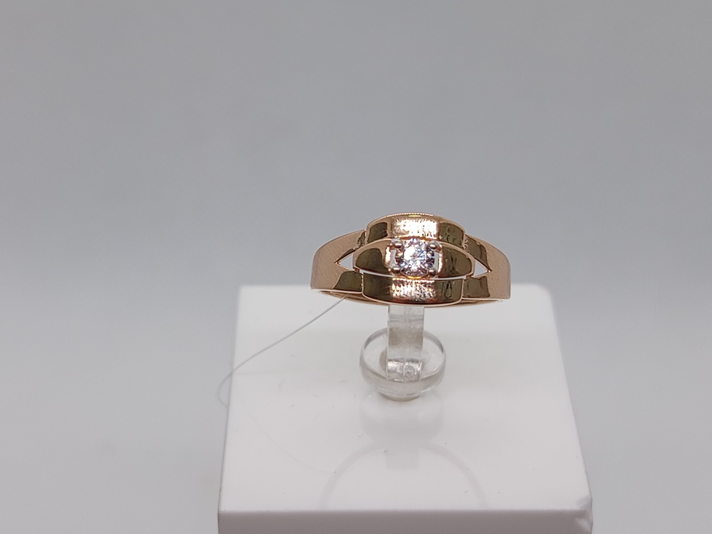 КОЛЬЦО С КАМНЯМИ (Au 585)