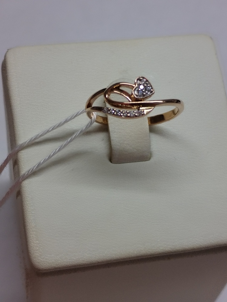 КОЛКМИ585 КОЛЬЦО С КАМНЯМИ (Au 585)