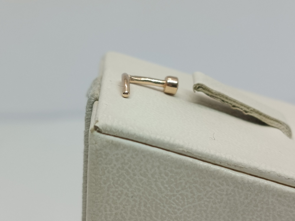 ПИРСИНГ С КАМНЕМ (Au 585)