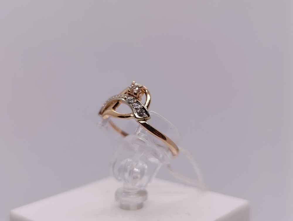 КОЛКМИ585 КОЛЬЦО С КАМНЯМИ (Au 585)