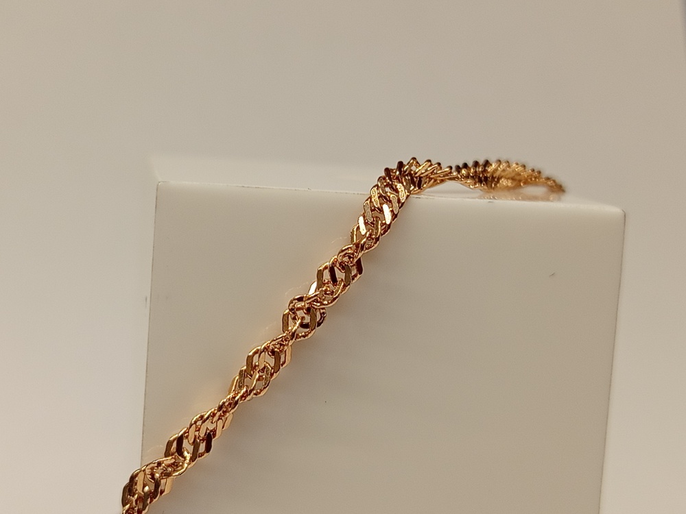 БРАСЛЕТ ПОЛНОВЕСНЫЙ Сингапур Au 585