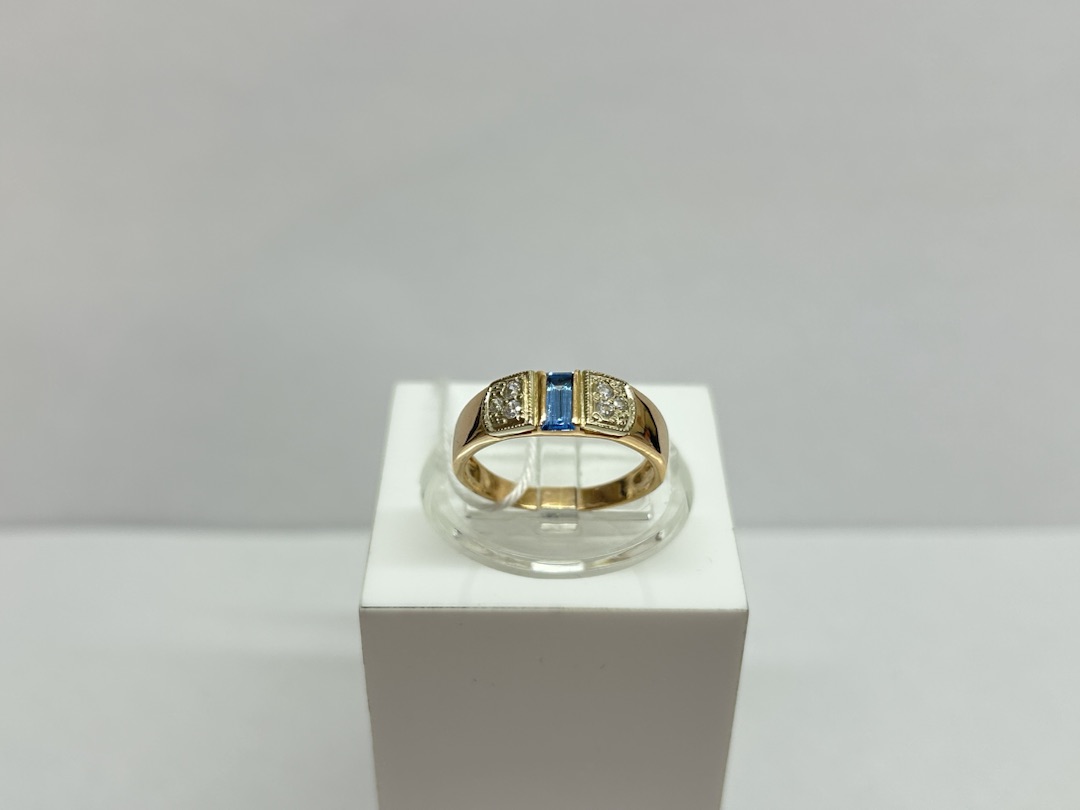 КОЛКМИ585 КОЛЬЦО С КАМНЯМИ (Au 585)
