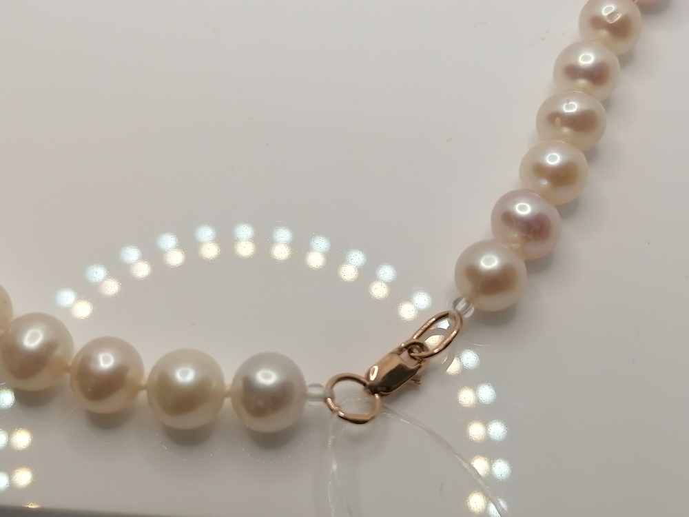 КОЛЬЕ ЖЕМЧУГ/бусы со вставками (Au 585)