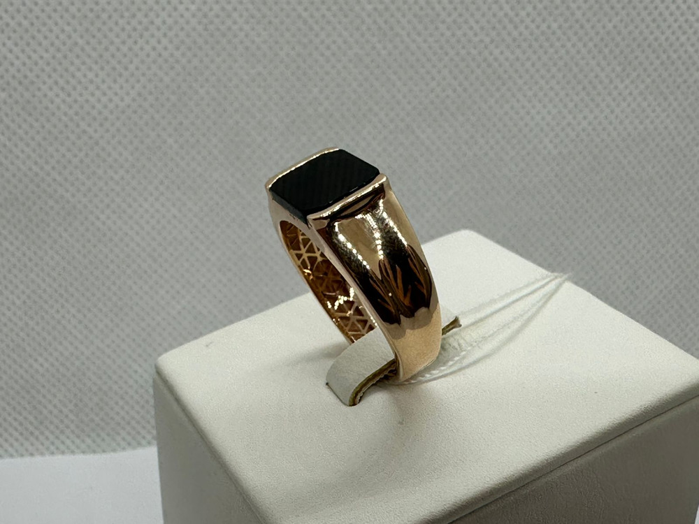 КОЛЬЦО ПЕЧАТКА оникс (Au 585)