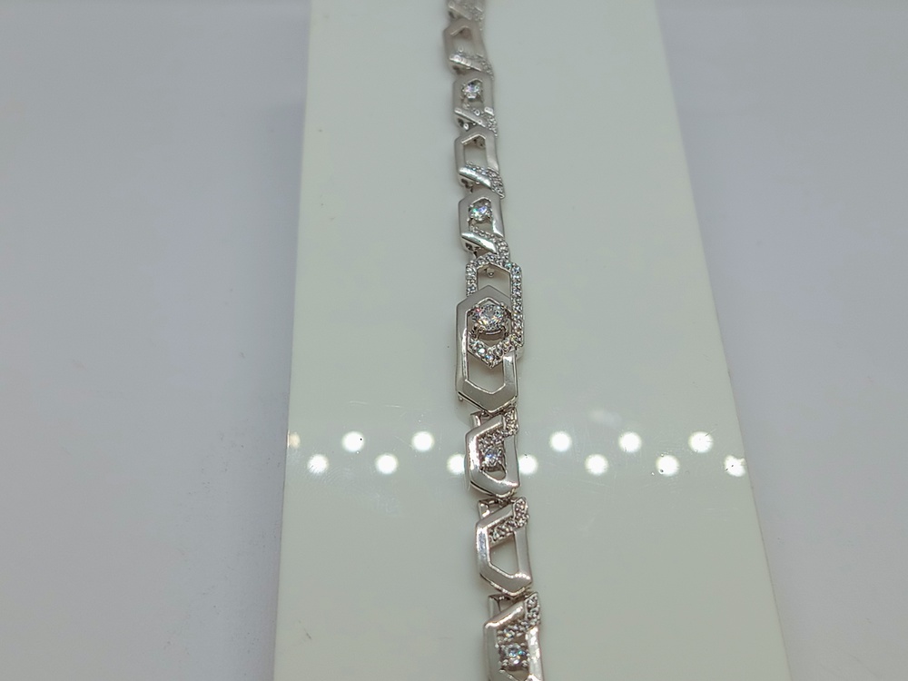 БРАСЛЕТ ФАНТАЗИЯ с камнями (Au 585)