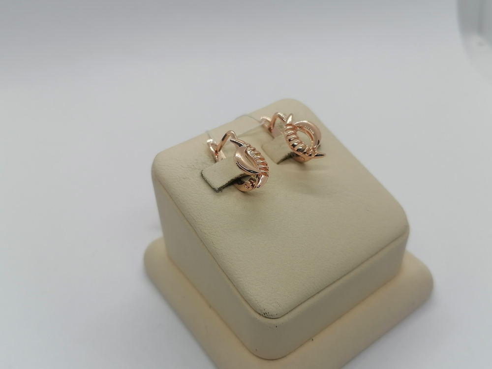 СБКМ585 СЕРЬГИ БЕЗ КАМНЯ (Au 585)