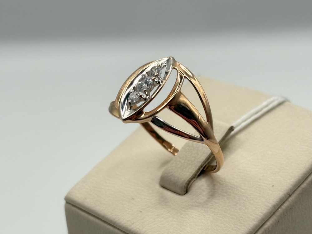 КОЛКМИ585 КОЛЬЦО С КАМНЯМИ (Au 585)