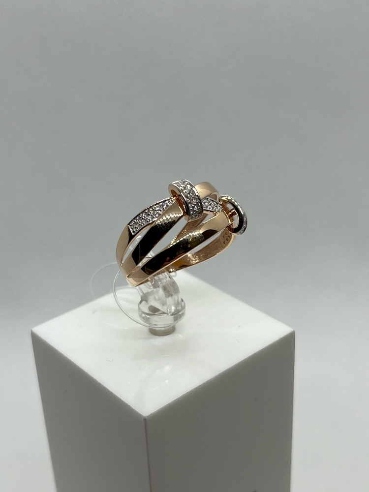 КОЛЬЦО С КАМНЯМИ (Au 585)