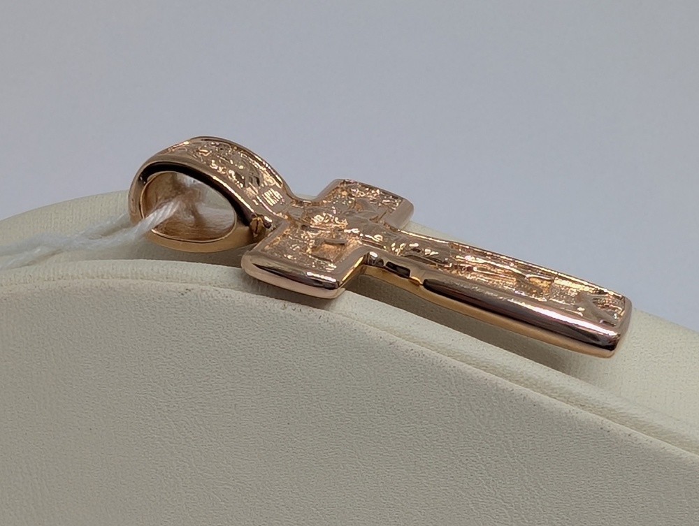 ПОДКБК585 ПОДВЕСКА КРЕСТ БЕЗ КАМНЯ (Au 585)