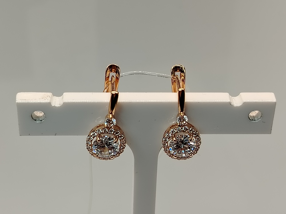 СЕРЬГИ С КАМНЯМИ (Au 585)