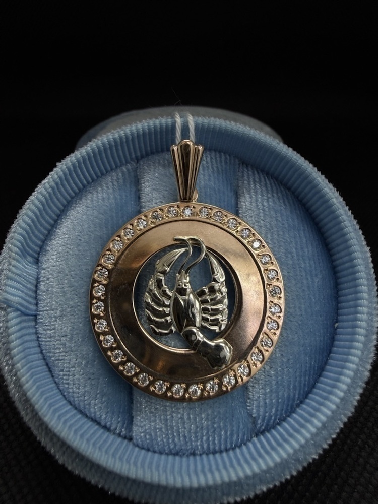 ПОДВЕСКА ЗНАК ЗОДИАКА РАК Au 585