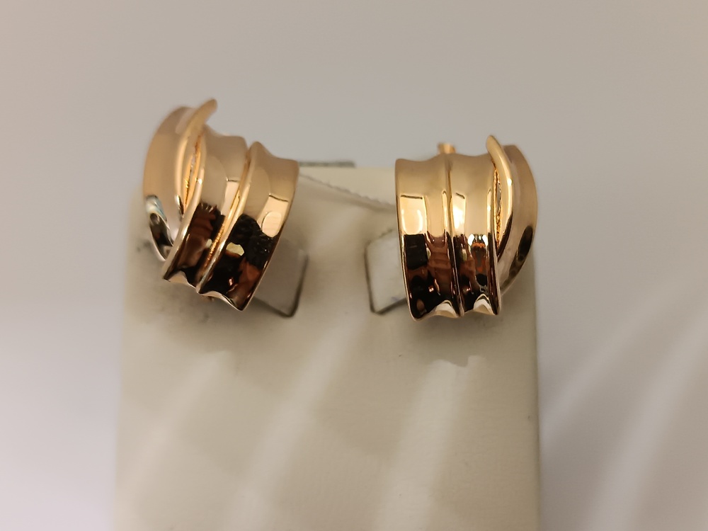 СЕРЬГИ БЕЗ КАМНЯ (Au 585)