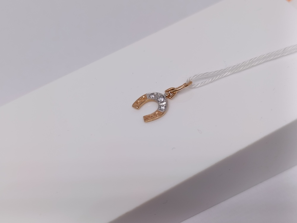 ПОДКМИ585 ПОДВЕСКА С КАМНЯМИ (Au 585)