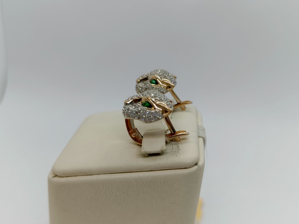 СЕРЬГИ С КАМНЯМИ (Au 585)