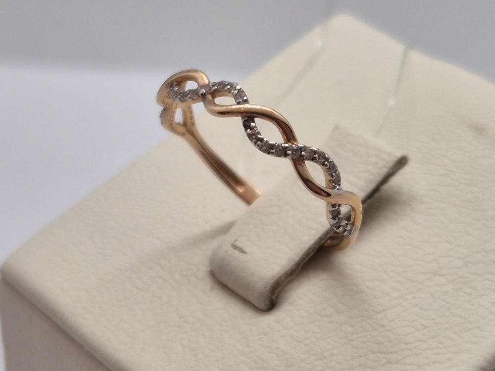 КОЛЬЦО С КАМНЯМИ (Au 585)