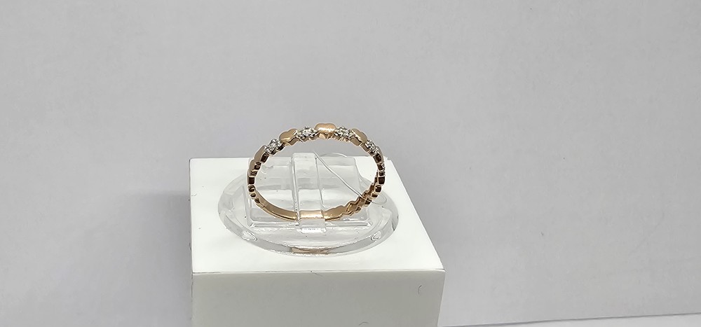 КОЛЬЦО С КАМНЯМИ (Au 585)