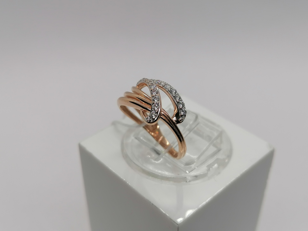 КОЛКМИ585 КОЛЬЦО С КАМНЯМИ (Au 585)