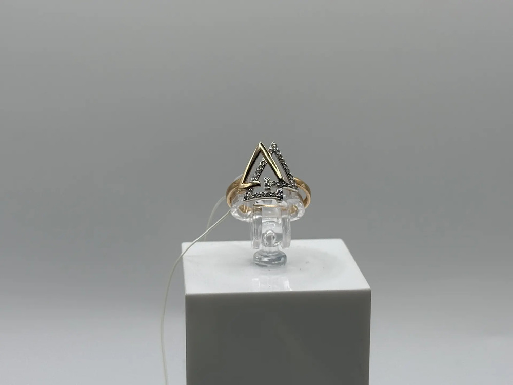 КОЛЬЦО С КАМНЯМИ (Au 585)