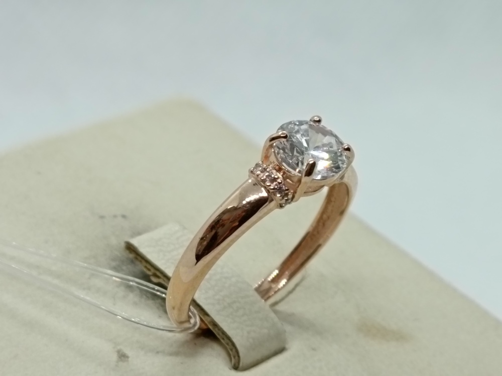 КОЛЬЦО С КАМНЯМИ (Au 585)