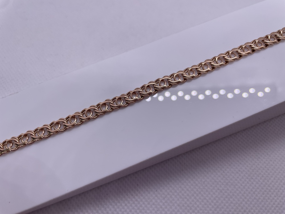 БЛБ585 БРАСЛЕТ ПОЛНОВЕСНЫЙ Бисмарк (Au 585)