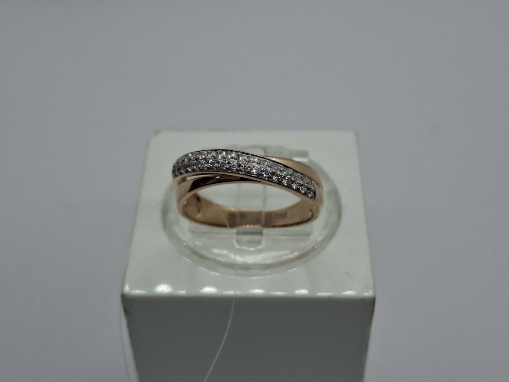 КОЛЬЦО С КАМНЯМИ (Au 585)