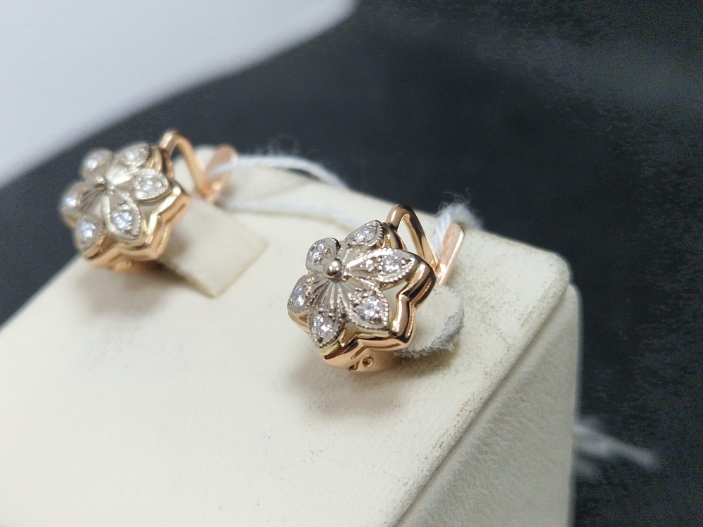 СЕРЬГИ БРИЛЛИАНТ (Au 585)