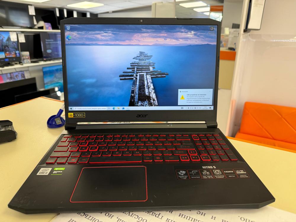 Ноутбук Acer; Core i5-10300H, GeForce GTX 1650, 8 Гб, 512 GB, Нет