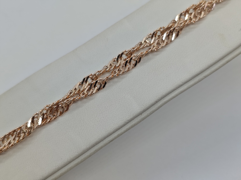 ЦЕПЬ ПУСТОТЕЛАЯ Сингапур (Au 585)