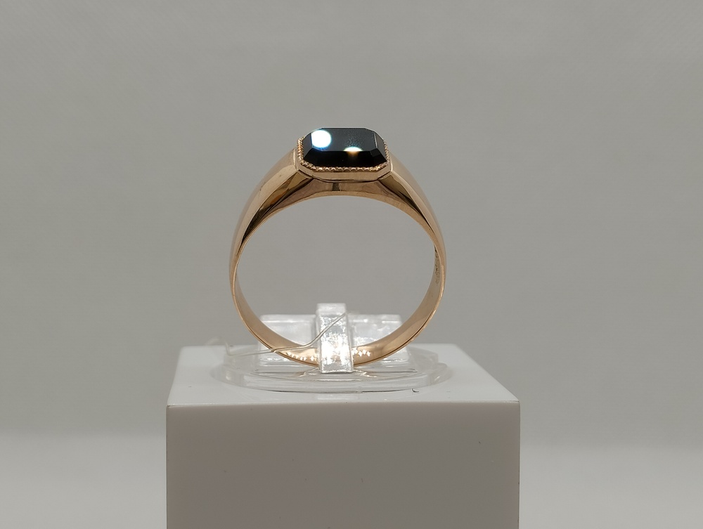 51-66-011 КОЛЬЦО ПЕЧАТКА Агат (Au 585)