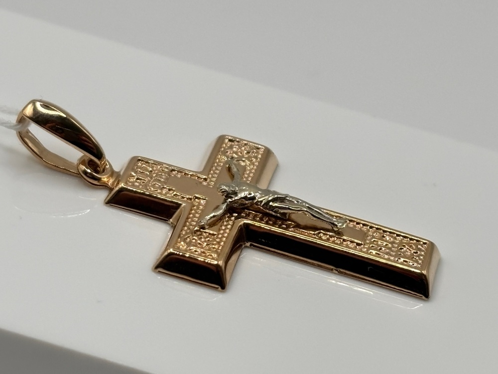 ПОДКБК585 ПОДВЕСКА КРЕСТ БЕЗ КАМНЯ (Au 585)