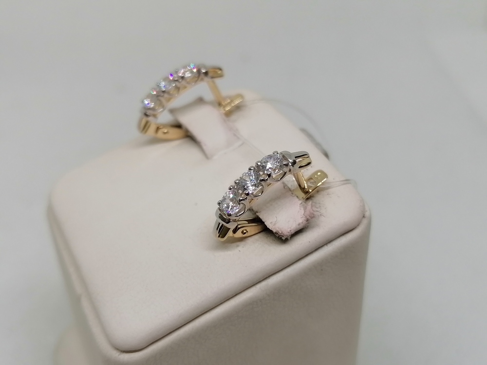 СЕРЬГИ С КАМНЯМИ (Au 585)