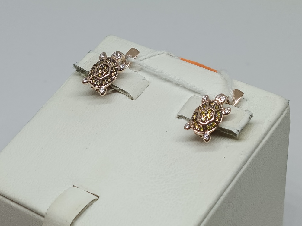 СЕРЬГИ С КАМНЯМИ (Au 585)