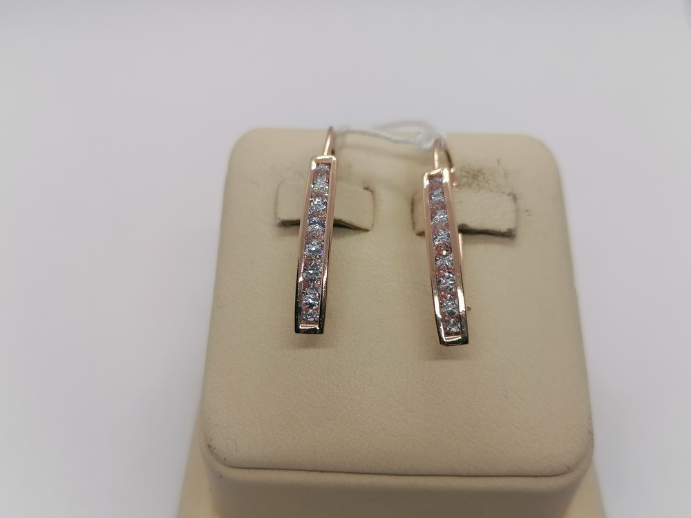 СКМИ585 СЕРЬГИ С КАМНЯМИ (Au 585)