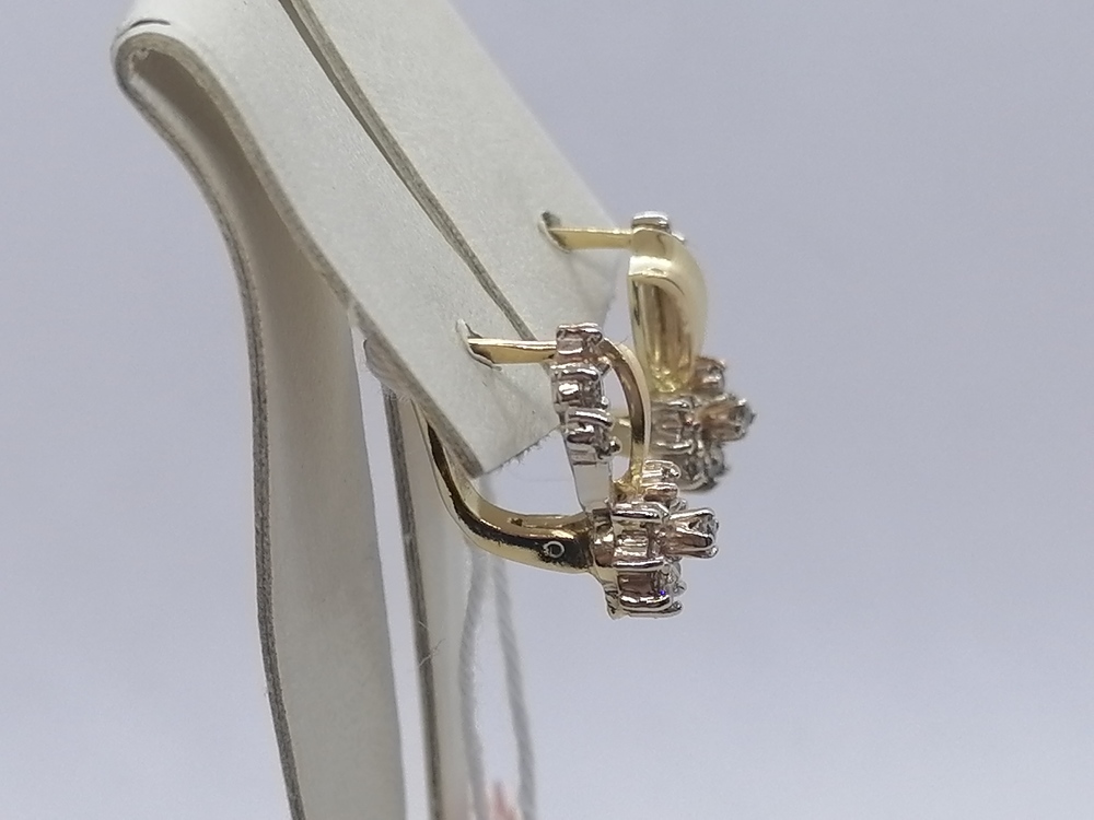 СЕРЬГИ БРИЛЛИАНТ Au 750