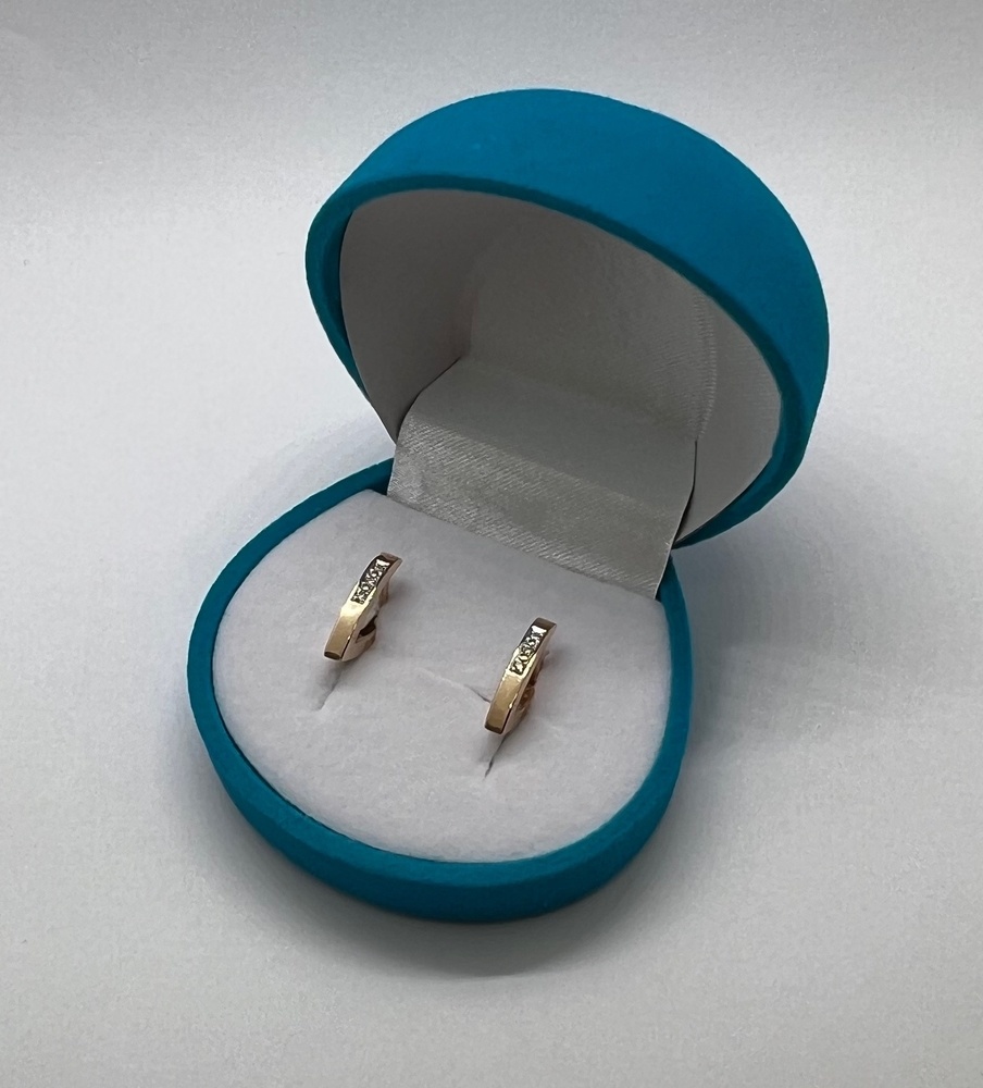 СКМИ585 СЕРЬГИ С КАМНЯМИ (Au 585)