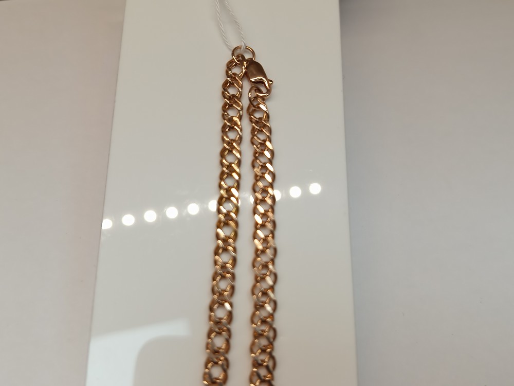 ЦЕПЬ ПУСТОТЕЛАЯ Ромб двойной (Au 585)