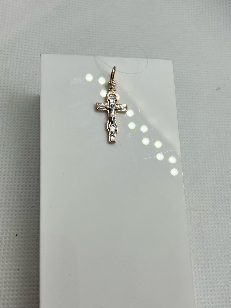 ПОДВЕСКА КРЕСТ без камня (Au 585)