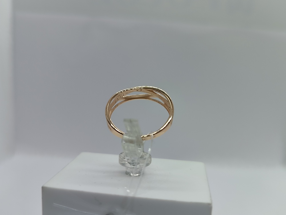 КОЛЬЦО С КАМНЯМИ (Au 585)