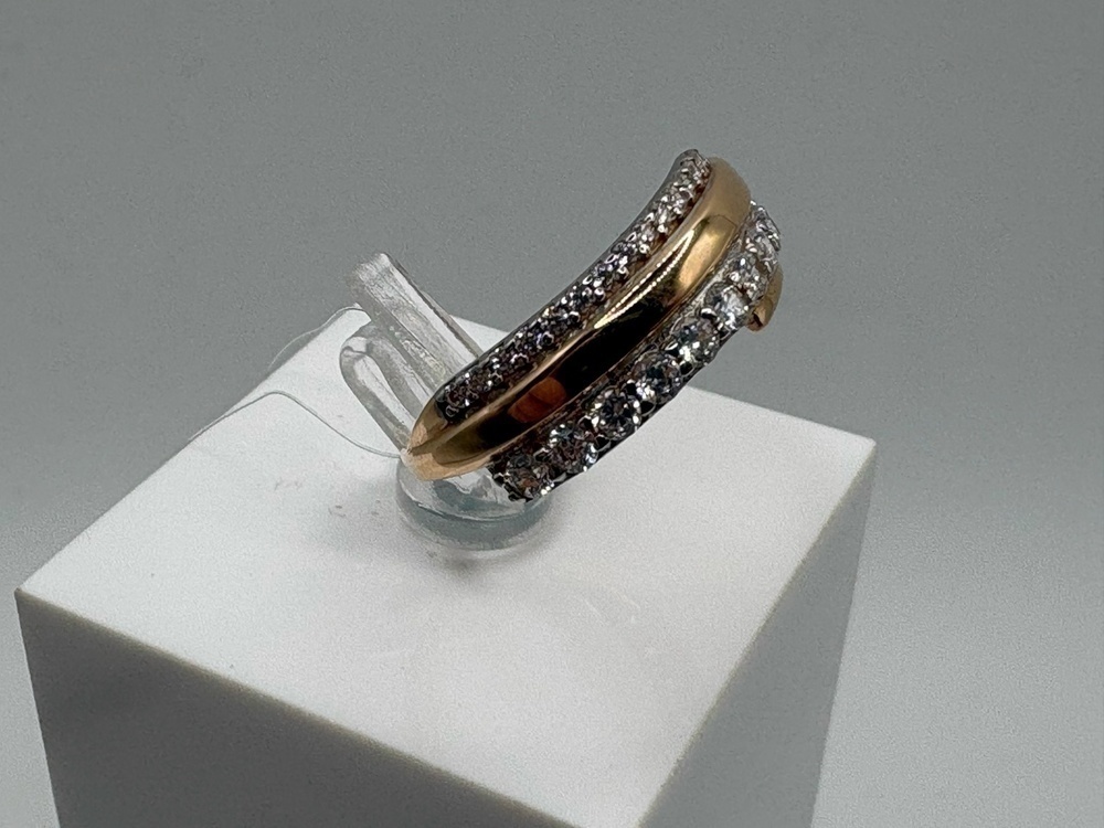 КОЛЬЦО С КАМНЯМИ (Au 585)