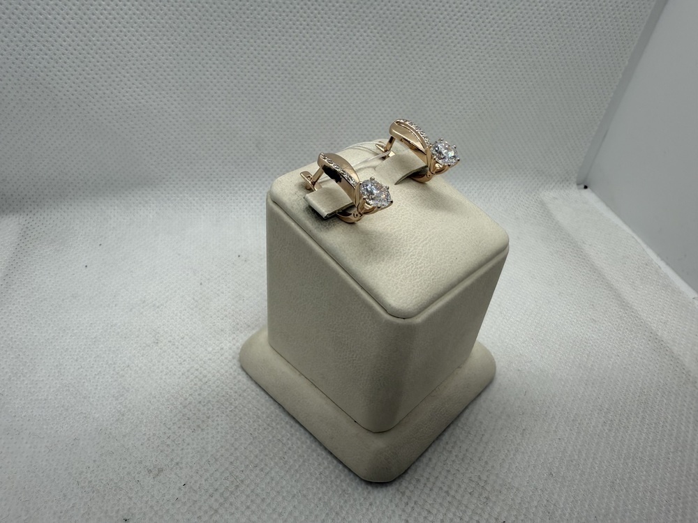 СКМИ585 СЕРЬГИ С КАМНЯМИ (Au 585)
