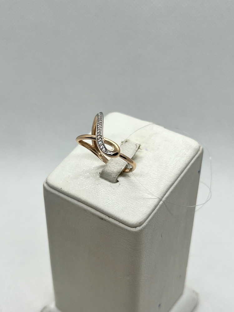 КОЛЬЦО С КАМНЯМИ (Au 585)