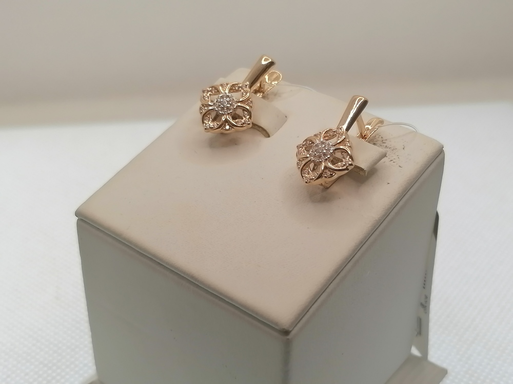 СЕРЬГИ С КАМНЯМИ (Au 585)