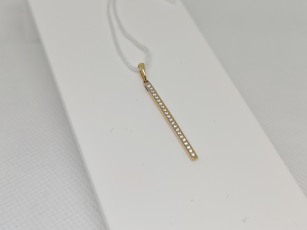 ПОДКМИ585 ПОДВЕСКА С КАМНЯМИ (Au 585)