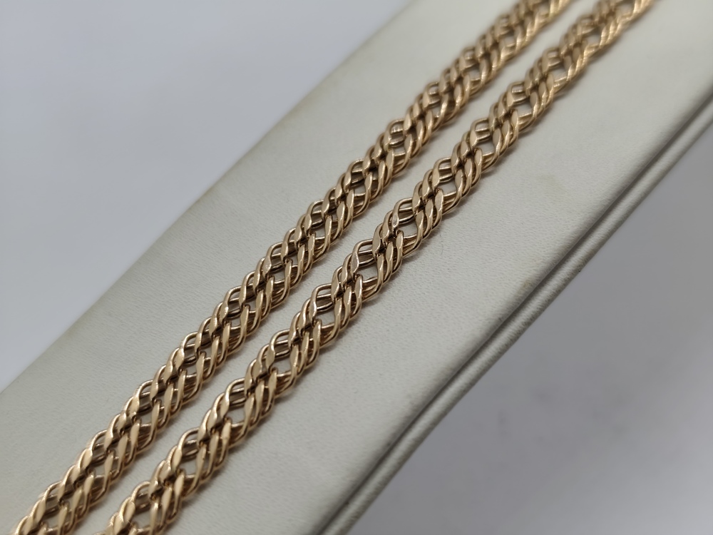 ЦПР3585 ЦЕПЬ ПУСТОТЕЛАЯ Ромб тройной (Au 585)