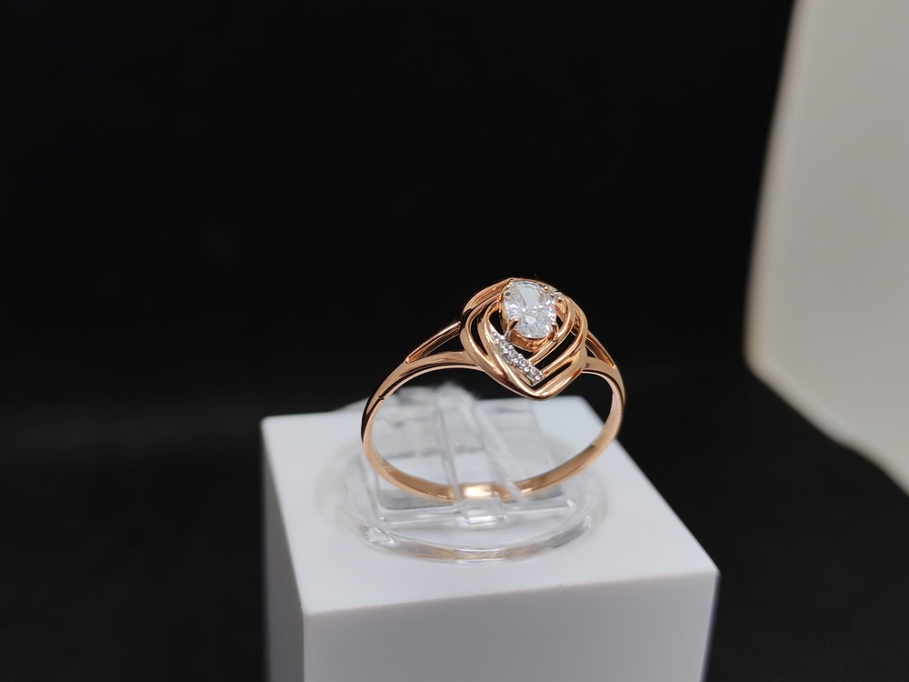 КОЛКМИ585 КОЛЬЦО С КАМНЯМИ (Au 585)