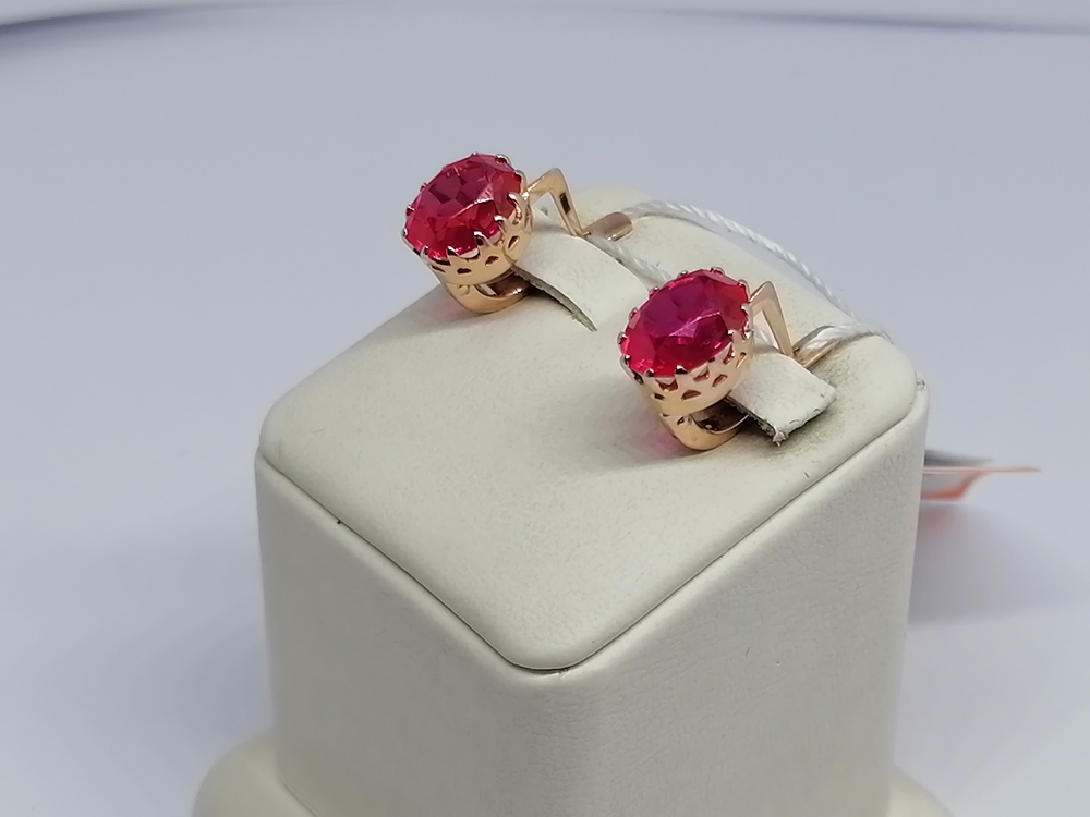 СКМ583 СЕРЬГИ С КАМНЕМ (Au 583) СКМ583 СЕРЬГИ С КАМНЕМ (Au 583)