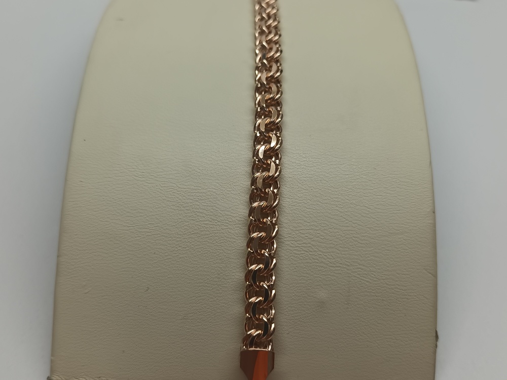 БРАСЛЕТ ПУСТОТЕЛЫЙ Бисмарк (Au 585)