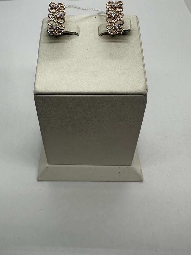 СКМИ585 СЕРЬГИ С КАМНЯМИ (Au 585)