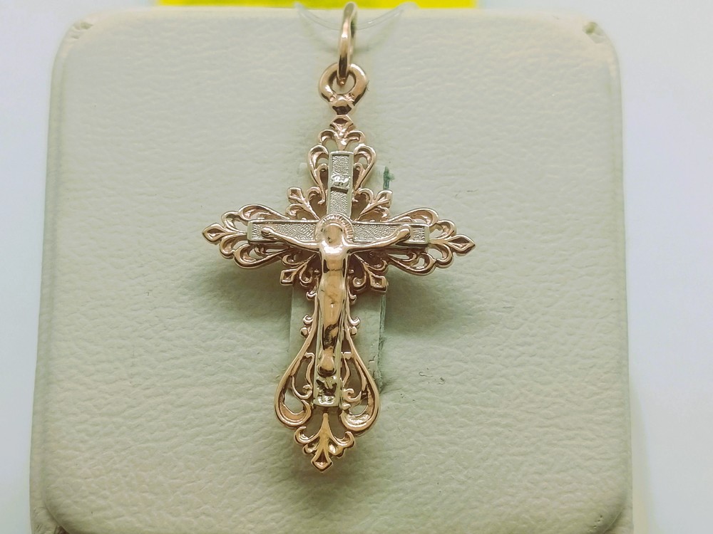 ПОДВЕСКА КРЕСТ без камня (Au 585)
