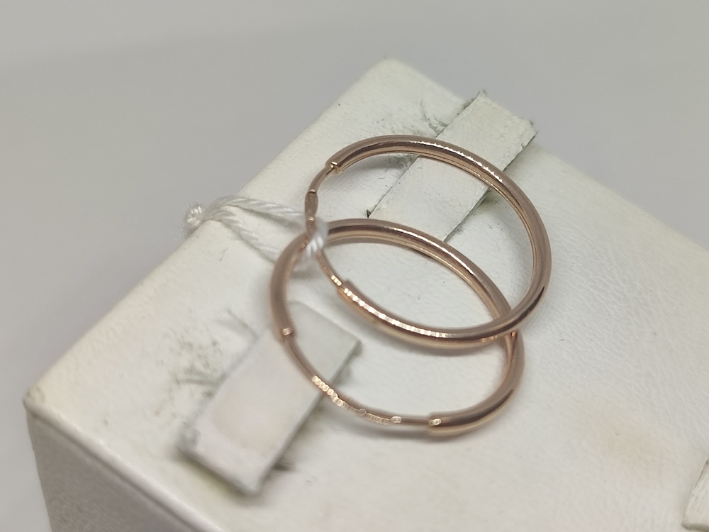СКОН585 СЕРЬГИ КОНГО (Au 585)